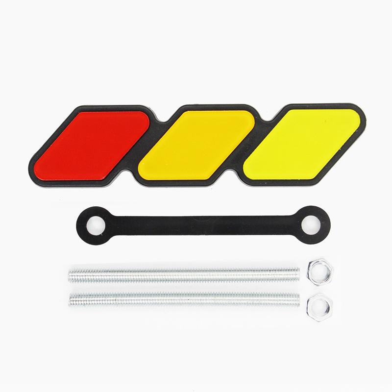 Tricolor Mesh Grille Emblem Sticker for Toyota 4Runner, Tacoma, Tundra