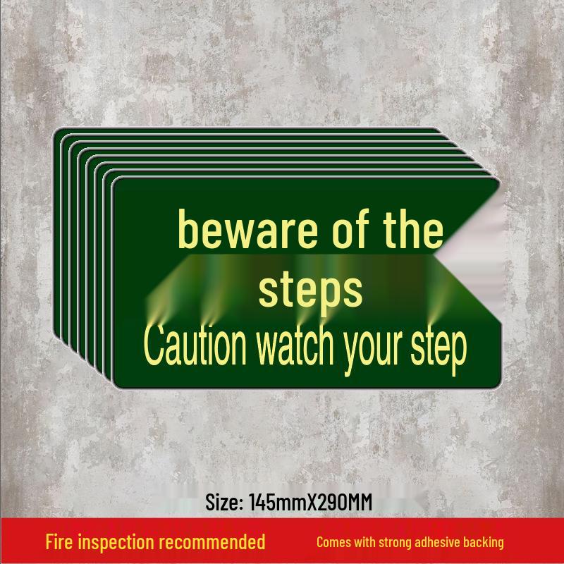 Luminous Self-Adhesive Floor Sticker for Fire Exit and Evacuation Pathway