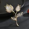 Женская брошь в элегантном дизайне «легкая роскошь» в виде розы, модная и универсальная, нишевый дизайн