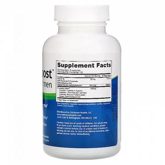 Fairhaven Health MotilityBoost для мужчин, 60 капсул.