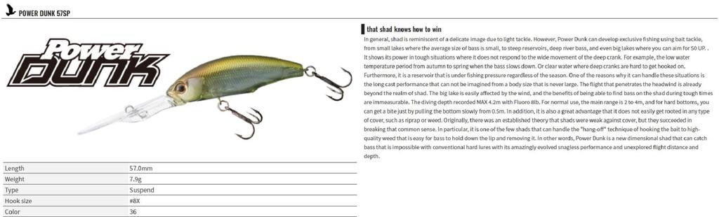 OSP Power Dunk 57 Suspend Deep Diving приманка Minnow P-91 (7355)