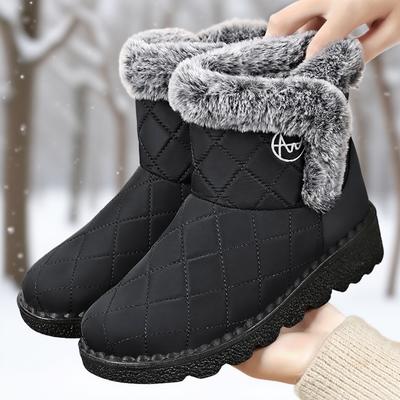 Женские зимние сапоги осень-зима новые полиуретановые женские сапоги средней длины хлопковые сапоги с утолщенным тепловым хлопком