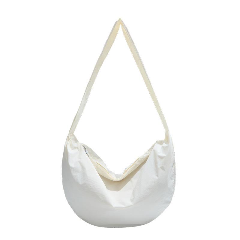 2025 Summer New Fashion Simple Messenger Bag Lazy Style Solid Color Shoulder Bag Class Travel Commuter Messenger Bag