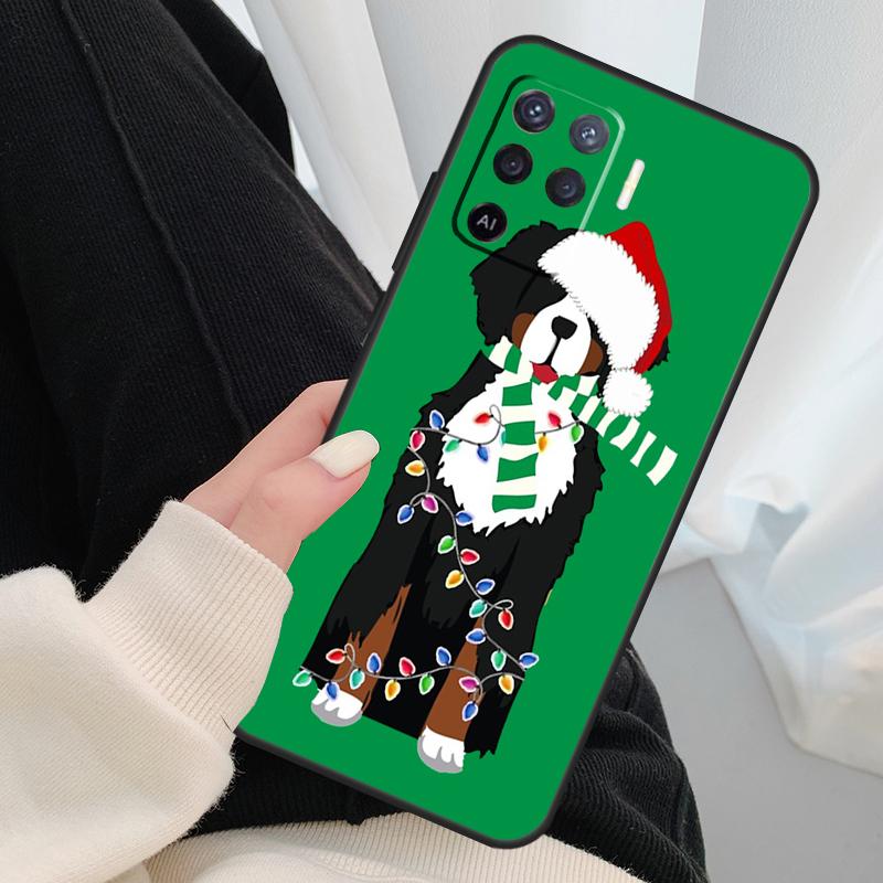 Funny Bernese Mountain Dog Case For Oppo A18 A38 A58 A78 A98 A80 A60 A40 A96 A76 A16 A94 A74 A54 A15 A17 A57 A77 A5 Pro