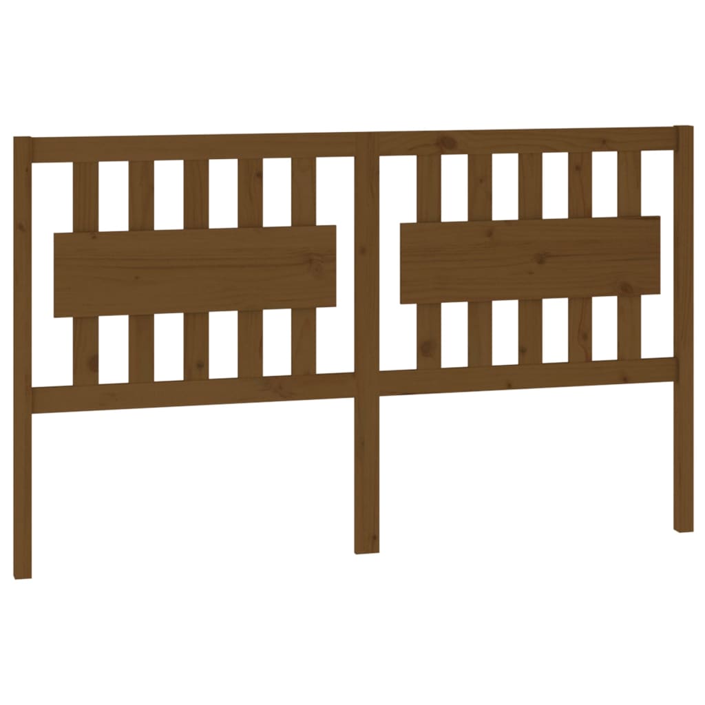 Vidaxl Wezgłowie Łóżka, Miodowy Brąz, 155,5X4X100 Cm, Drewno Sosnowe
