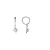 Boucles D'oreilles Luxenter En Argent 925 Avec Zircon Brillant Finition En Rhodié - Lisit