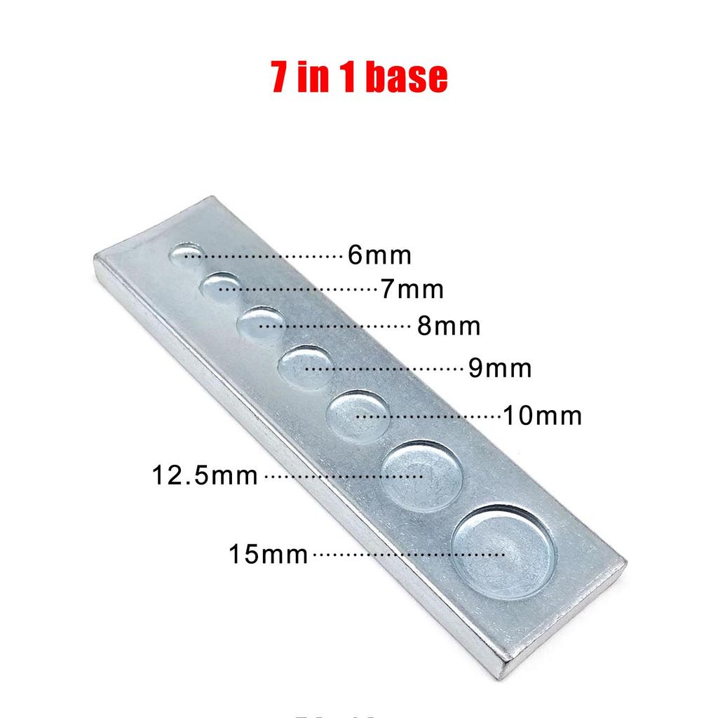 Hand Die Punch Tool for #831 #633 #633 #201 Metal Leather Jacket Coat Bag Clothes Press Popper Snap Button Stud Fastener