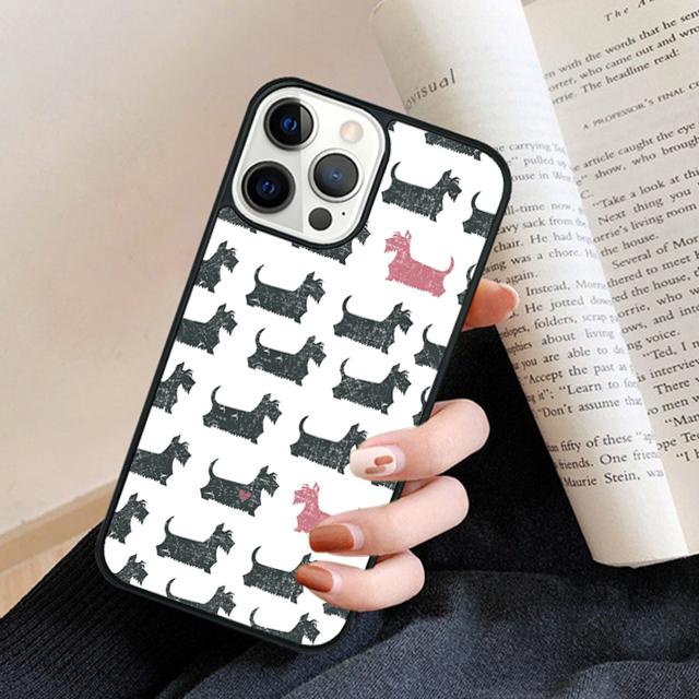 Black Scottish Terrier Dog Puppy phone Case Cover For IPhone 18 17 Air 16 15 14 Plus for apple 16 11 12 13 Pro Max