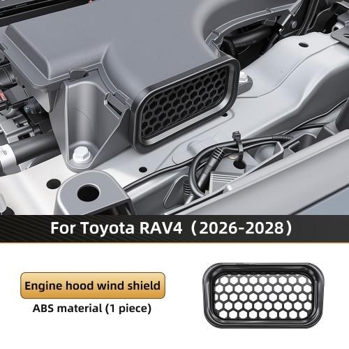 Для Toyota RAV4 2026-2028 Крышка вентиляционного отверстия капота двигателя ABS Черная Защитная Накладка Решетка Защитник Аксессуары для экстерьера автомобиля