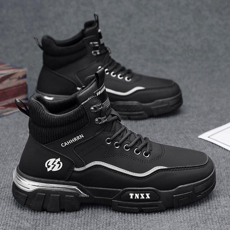 Британский стиль пустынные большие желтые ботинки мужские уличные ботинки Мартин мужские осень и зима 2024 рабочие ботинки локомотив высокий верх