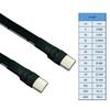 Тонкий USB 2.0 Type C на Type C Кабель для передачи данных с Г-образными разъемами Провод для подключения к FPV и другим устройствам
