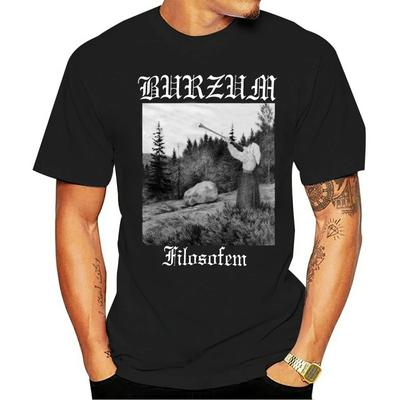 Мужская футболка Burzum Filosofem, черная, хлопковая, летняя модная футболка для мужчин, европейский размер, летняя футболка, прямая доставка.