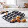 12 Hole Cake Mold Carbon Steel Baking Tray Sturdy Cupcake Mold  Baking Tool