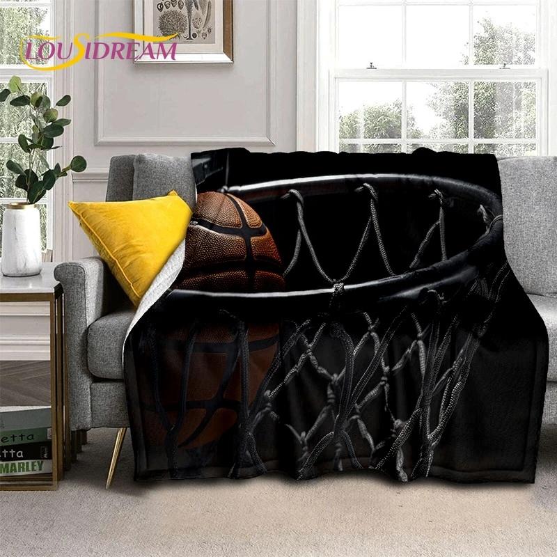 Новейшее мягкое фланелевое одеяло для баскетбольной площадки, для кроватей, спален, диванов, пикников, плед для отдыха на свежем воздухе, подарок