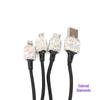 Автомобильное зарядное устройство с двумя USB-портами и алмазной инкрустацией, с интеллектуальным многофункциональным адаптером