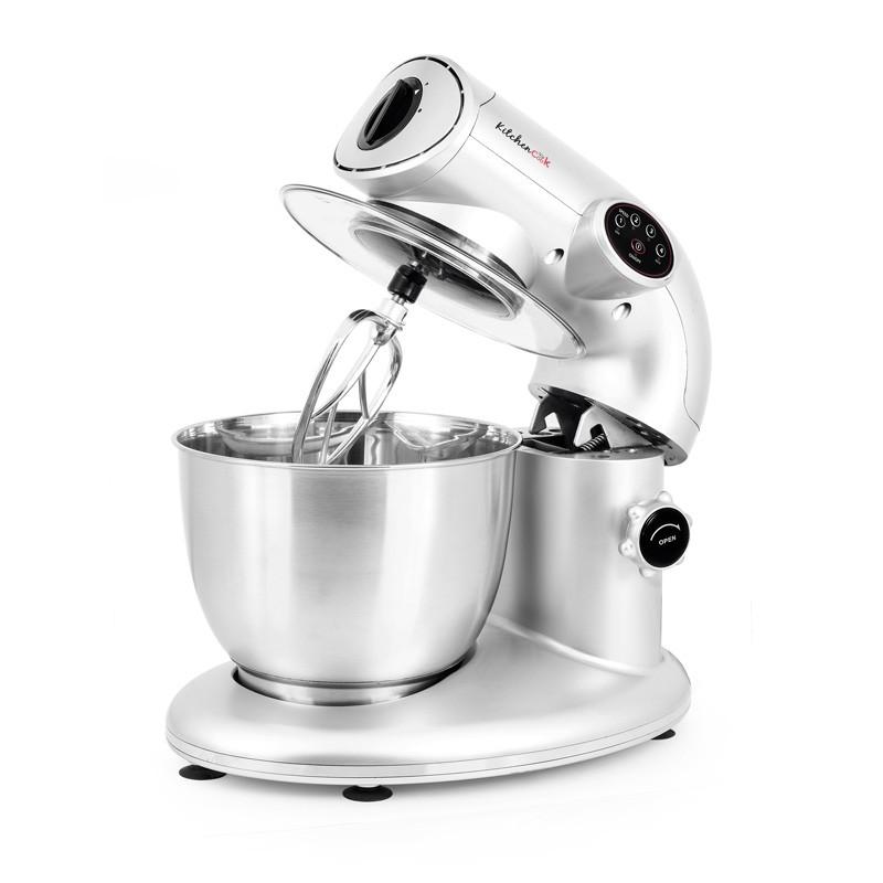 KitchenCook Робот-миксер 5 л - 1000 Вт - 4 скорости - 3 функции - Венчик - Лопатка - Крюк - Защитная крышка