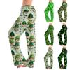 Women's Casual Straight Trousers St. Paddy's Day Printed Casual Trousers
