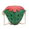 Strawberry Pu Themed Leather Girls Purse Antitheft Shoulder Bag Toddler Gift
