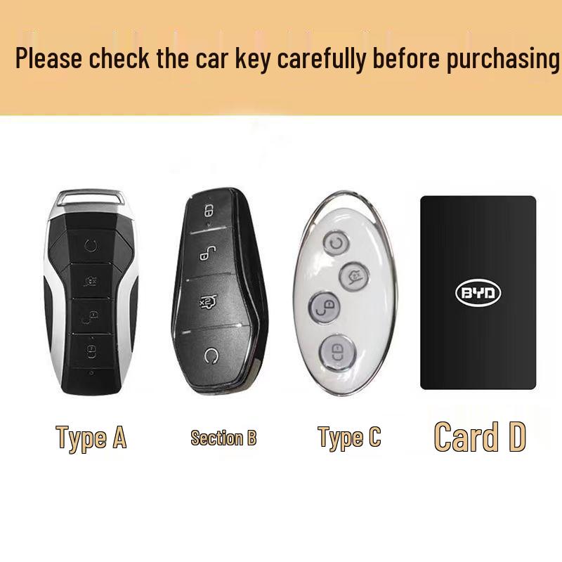 BYD Han Key Case for Dolphin, Qin Song Plus dmi, Yuan Pro Tang dmi/EV, Destroyer - Unisex Shell