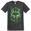 Street Art Money Graphic T Shirt W/ Dreadlocks Neon Green Urban Tee Gift Style