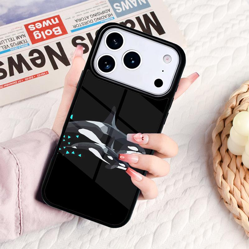 Мягкий чехол для телефона Косатка Оркa Для IPhone 17 16e 15 14 13 12 11 Pro Max Air Mini Мягкая защитная крышка