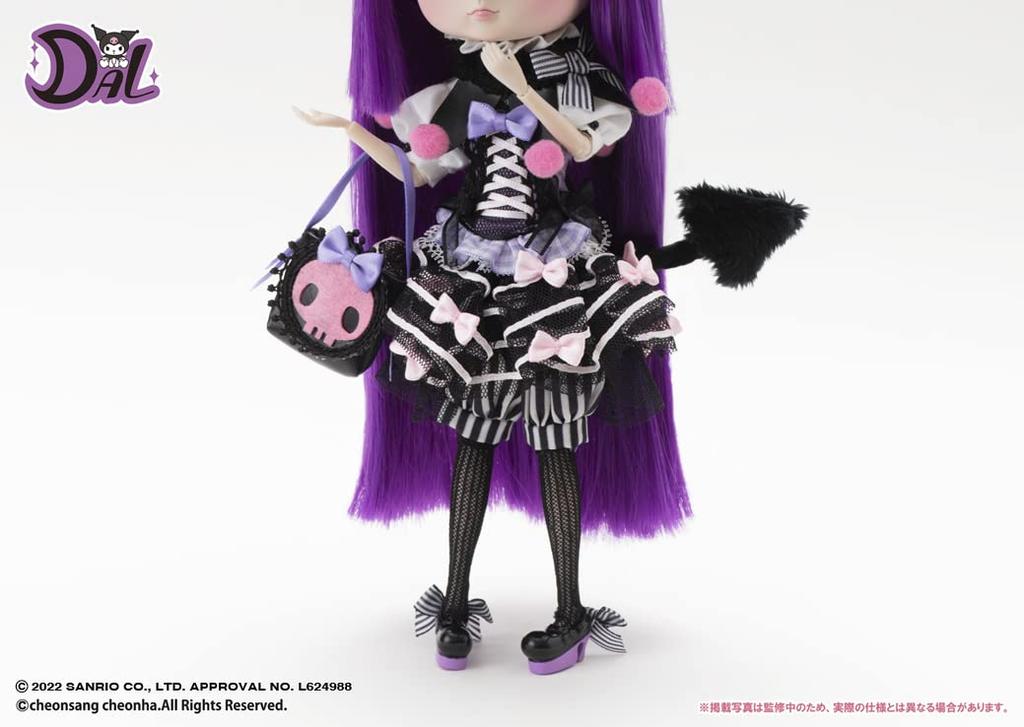 Groove DAL Kuromi x Dal Collaboration Doll x DAL Collaboration Высота 268 мм Подвижная фигурка из окрашенного АБС-пластика (Кукла Куроми) Д-171 примерно. Немасштабируемый