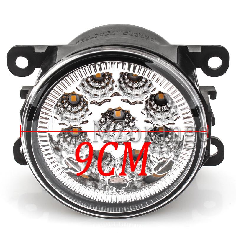 Противотуманные фары светодиодные противотуманные фары для Renault Duster Sandero Megane 2 Megane 3 Koleos Fluence L30 Kangoo Thalia Logan Clio IV противотуманные фары