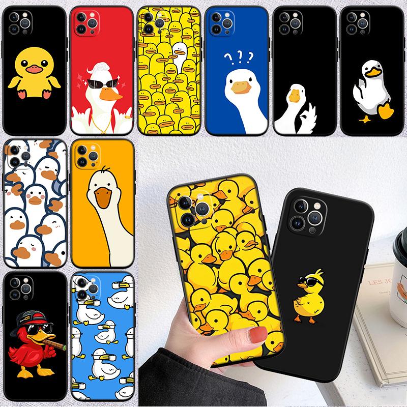 RP28 DUCK Cartoon Shell Phone Case for Samsung Galaxy Note 10 20 S23 S24 S25 Ultra FE Plus Edge Lite A02S A35 A07 A17