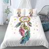 Комплект пододеяльника Dreamcatcher King Size Бохо Ловец снов Постельное белье Микрофибра Богемный стиль Пододеяльник Для девочек Женщин