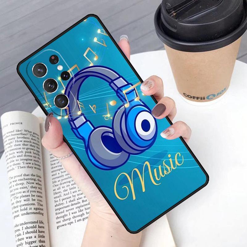 Музыкальная нота чехол для телефона Обложка Для Samsung Galaxy S24 S25 Ultra S21 S22 Ultra S10E Note 10 Plus Note 20 FE S23