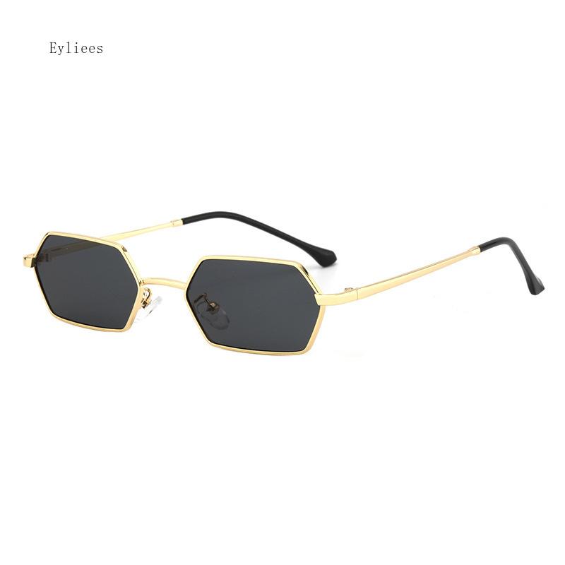 Classic Polygon Sunglasses Men Brand Design Fashion Small Frame Red Mirror Coating Sun Glasses Female Square Eyewear Shade Uv400