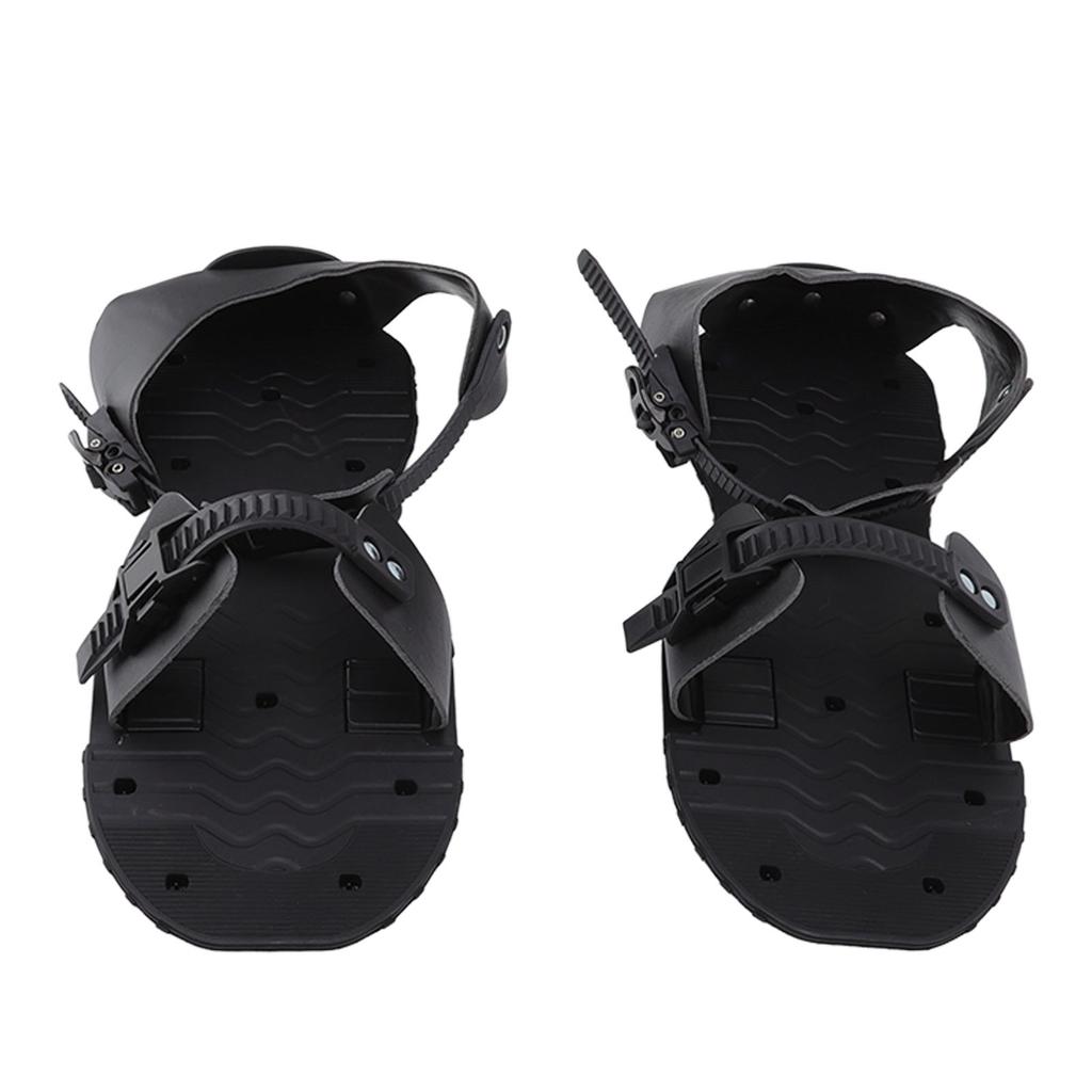 1 Pair Spike Sandals PU Lawn Aerator Shoes Grass Aerator Tool for Yard Garden Plants Health Black
