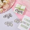 4Pcs Stainless Steel Safety Pins, with Alloy Pendants, Oval, Stainless Steel Color, 53mm
