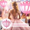 12Pcs Wicked Party Ballons Accessory Set Wicked Party Balloons Black Witch Hat and Pink Princess Crown Decoration