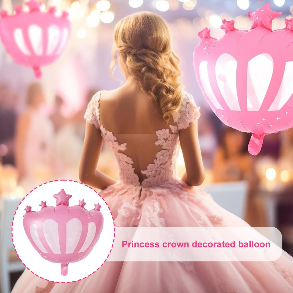 12 шт. Набор аксессуаров для вечеринки Wicked Party Ballons, черные ведьминые шляпы и розовые украшения в виде короны принцессы
