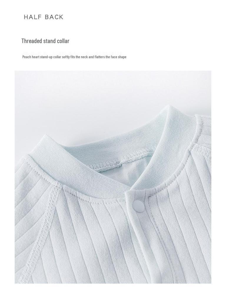 Унисекс детский ромпер: Чистый хлопок, Четыре сезона, Комфорт с кондиционером, Идеально для весны и осени.