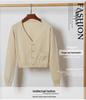2022 Women's Slim-Fit Long-Sleeve Knit Cardigan Sweater - Spring/Autumn Fashion
