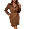 Temperament and Elegance Outer Wear Autumn and Winter Women's Corduroy Dress Female