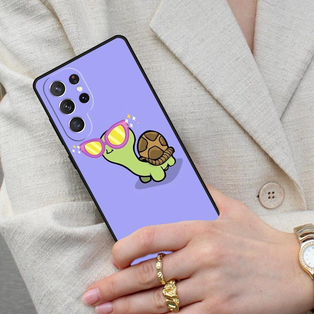 Мультяшный чехол-черепаха для телефона Samsung Galaxy S26 Ultra S25 S24 S23 S22 S21 S20 Note10