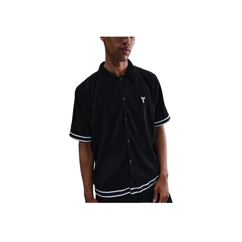 Nike Kobe Плиссированный Топ для Баскетбола с Коротким Рукавом Черный/Белый Мужские Топы IB0020-010