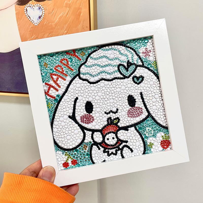 Новая DIY Алмазная Живопись Фоторамка из Массива Дерева Шкатулка Алмазная Наклейка Сова Мультяшная Ручная Алмазная Живопись