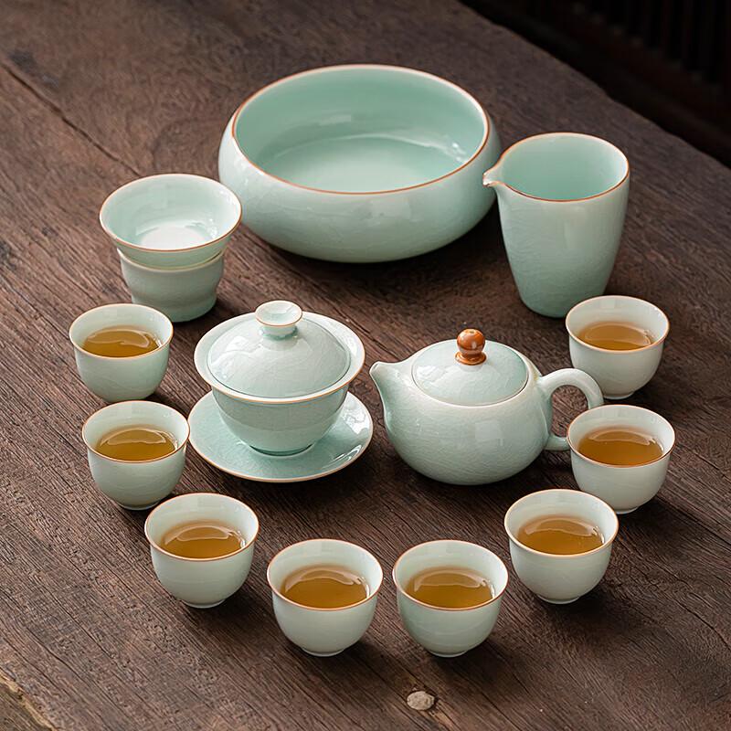 Su's Ru Kiln Celadon Crackle Glaze Tea Set