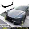 For Tesla Model Y 2025+ Automobile Front Bumper Spoiler Body Front Tortoise Fender Splitter Decorative Guard Accessories