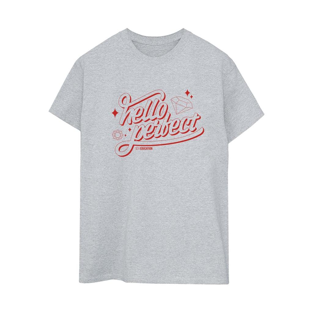 Netflix Womens/Ladies Sex Education Hello Perfect Cotton Boyfriend T-Shirt