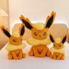 Flareon 45CM Plush Toy Cartoon Anime Filled Kawaii Eeveelution Flareon Vaporeon Soft Pillow Plush Doll Boy Girl Gift
