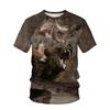 New Animal Camouflage Hunting 3D Print T-Shirts Men Women Summer Short Sleeve T Shirt Oversized Harajuku Tops Tees Kids Clothing