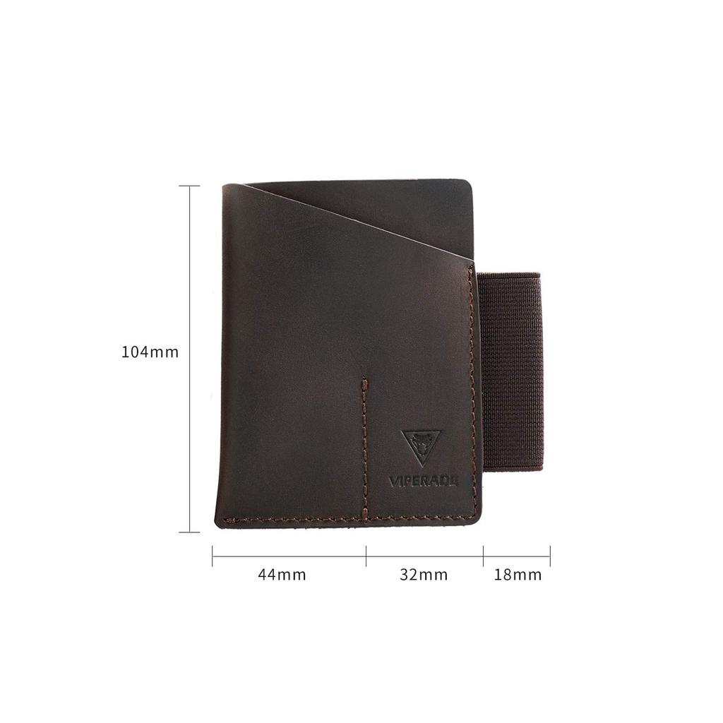 VIPERADE PJ12 Маленький кожаный карманный органайзер для EDC мини-кармана, двойной карманный кожаный органайзер для ножей, кожаная кобура для фонарика с