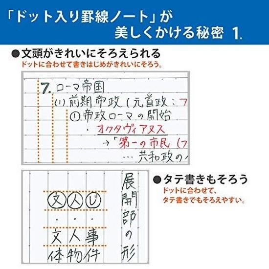 Kokuyo Notebook Campus B5 5-Pack Dot Grid Black Color No-3CDATNX5