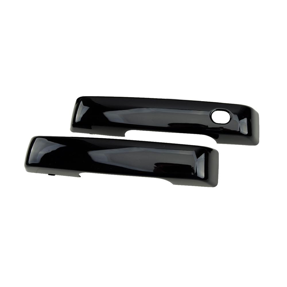 4X Накладка на ручку наружной двери черного цвета пиано для Ford F150 2021-22