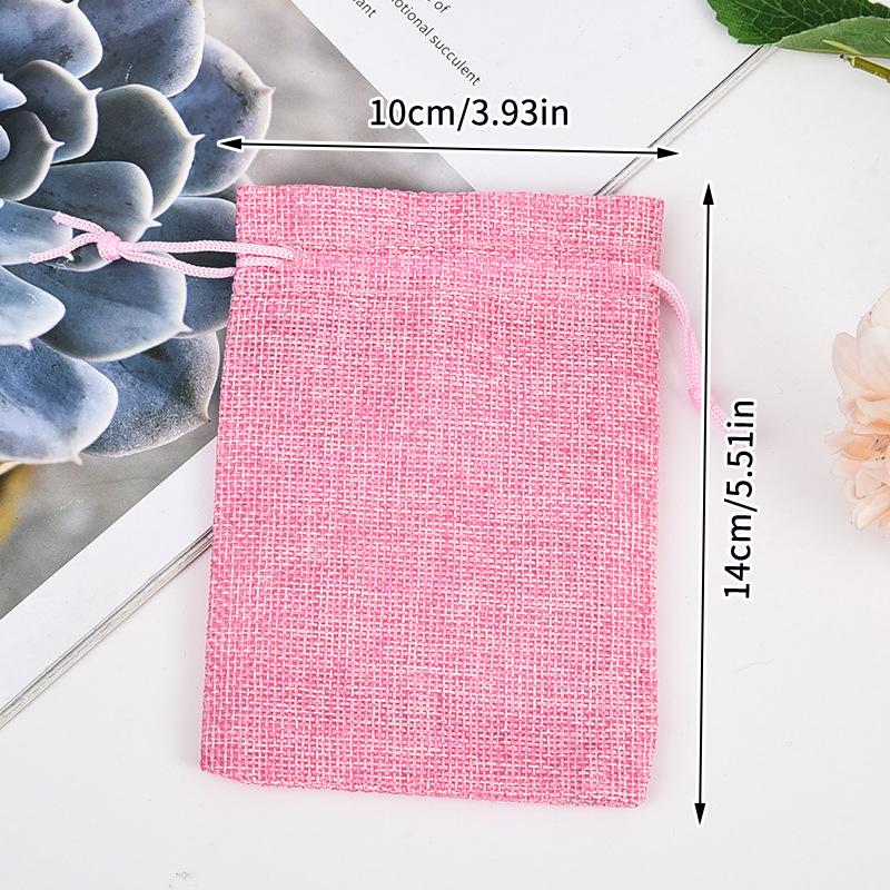 10 шт. 10X14 см джутовый подарочный мешочек ручной работы натуральный мешочек хлопок лен подарочная упаковочная сумка мешочек для хранения ювелирных изделий